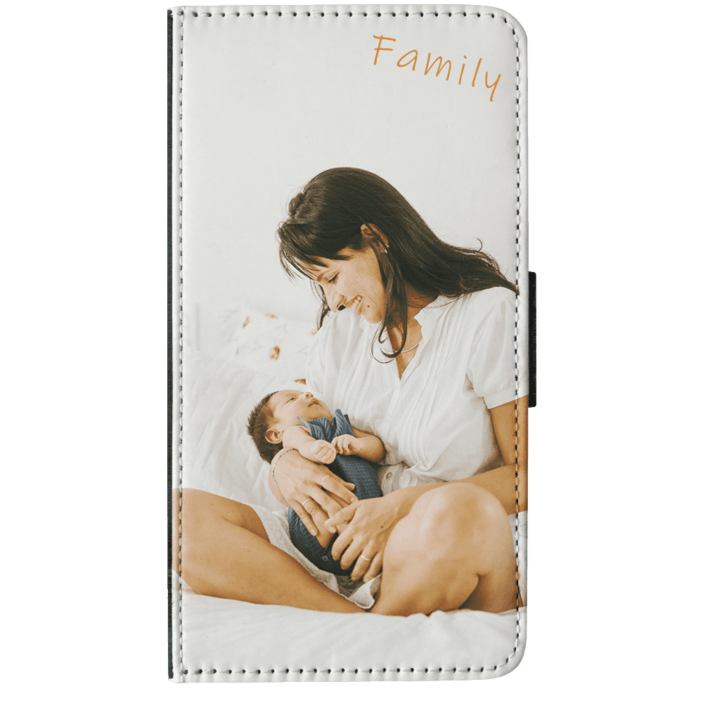 iPhone 12  Mini Personalised Wallet Case - Faux Leather