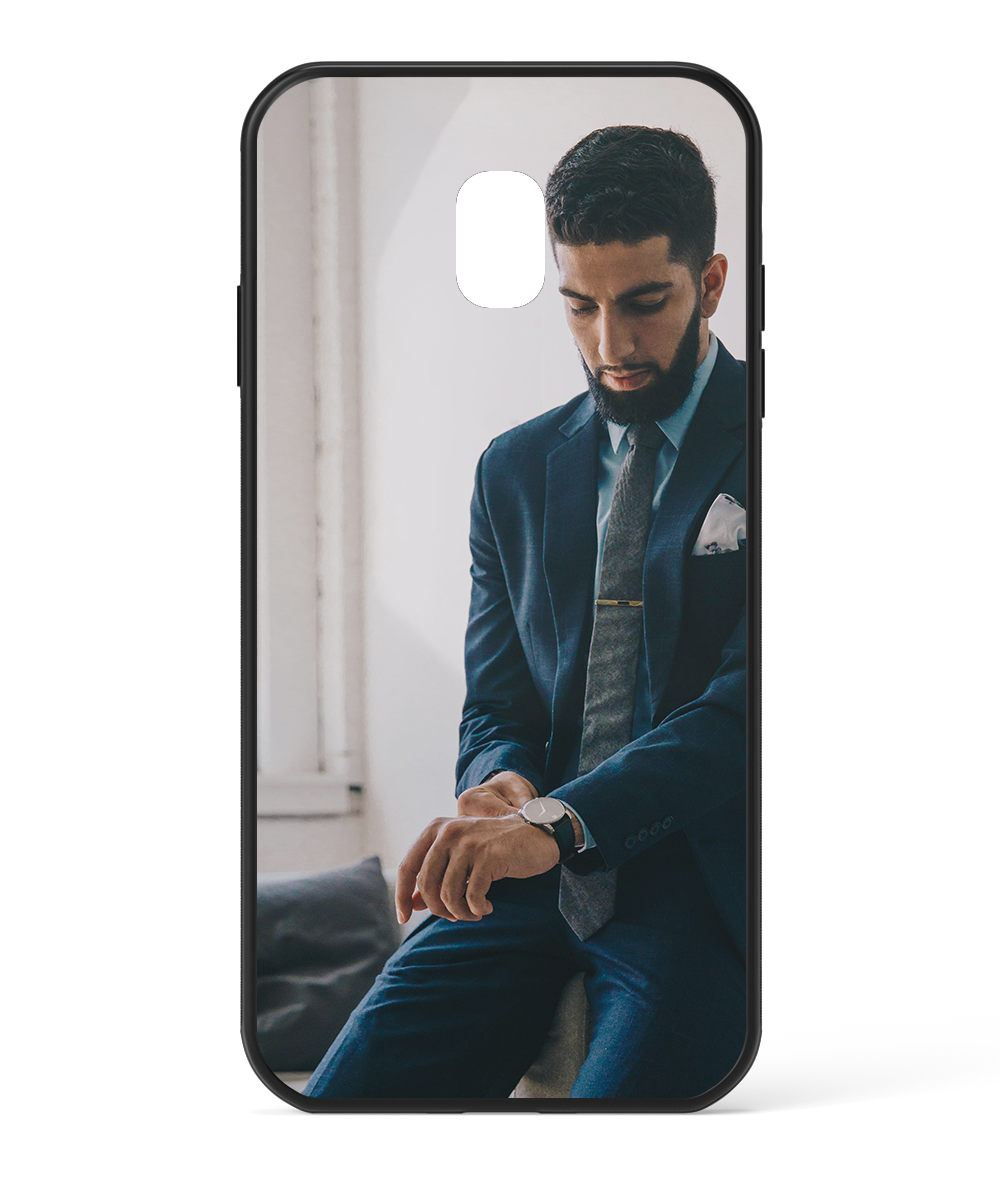 Samsung Galaxy J7 2018 Custom Case - Black Bumper