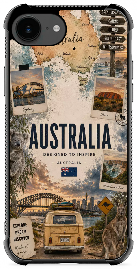 Australia Travel Collage by Urban Prints