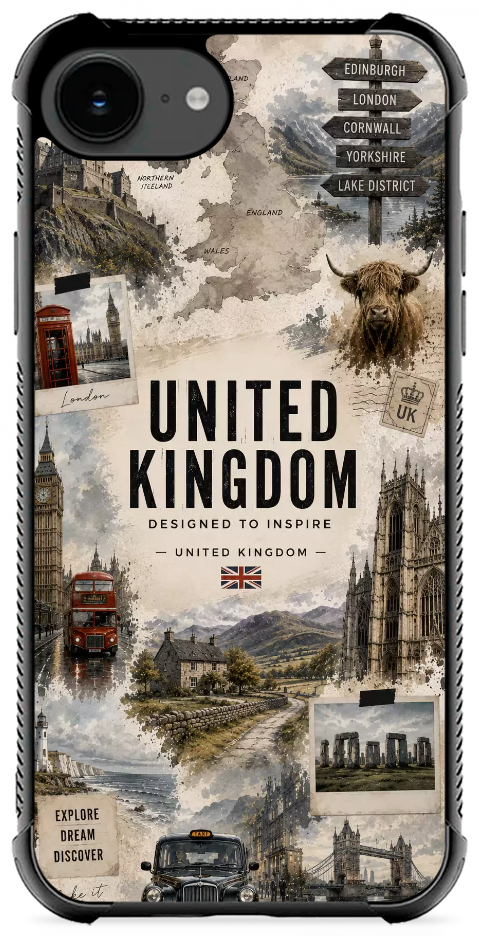 United Kingdom Travel Collage by Urban Prints
